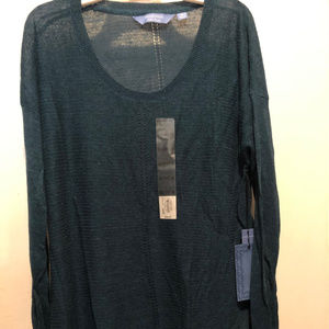 Vera Wang Light Dark Teal Sweater size Medium NWT